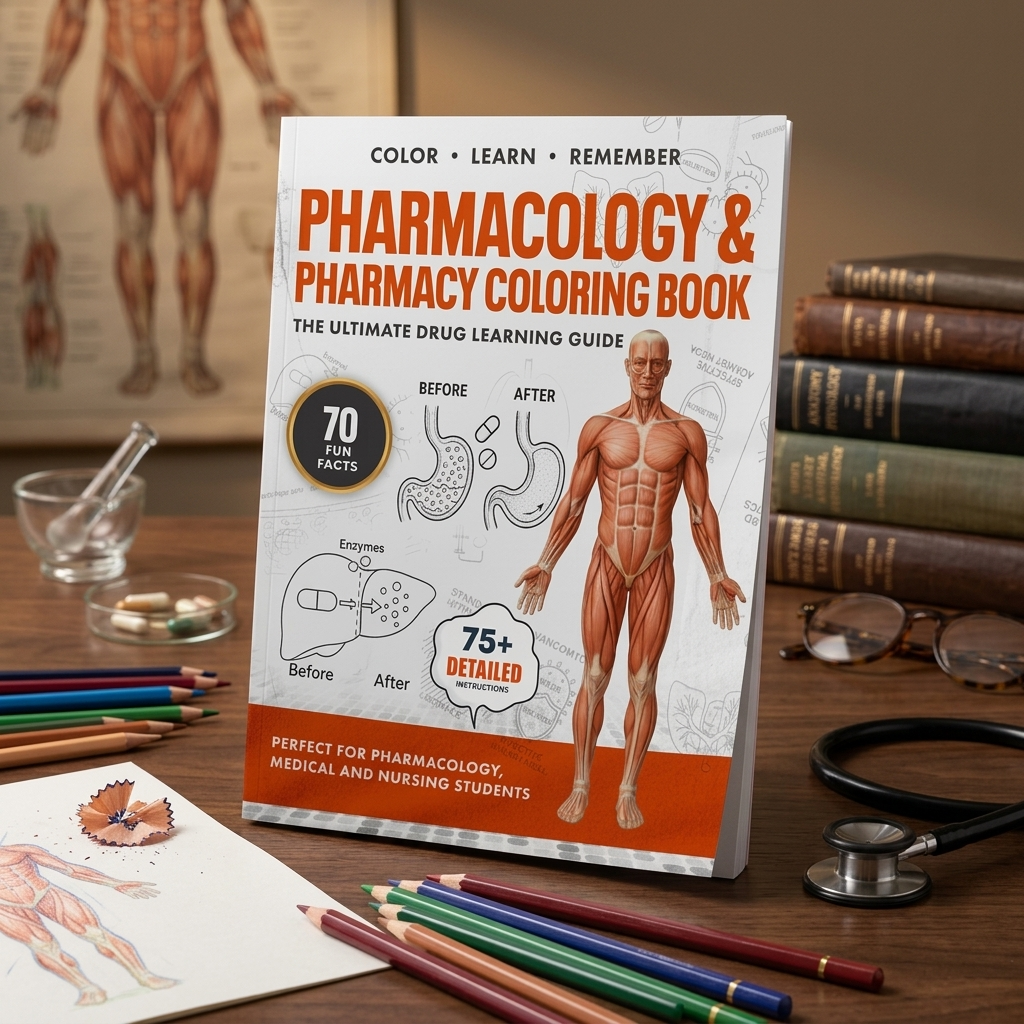 Pharmacology & Pharmacy Coloring Book